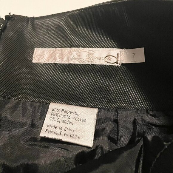 Dynamite High Waisted Shiny Twill Tulip Skirt Womens Size 7 - Picture 6 of 15